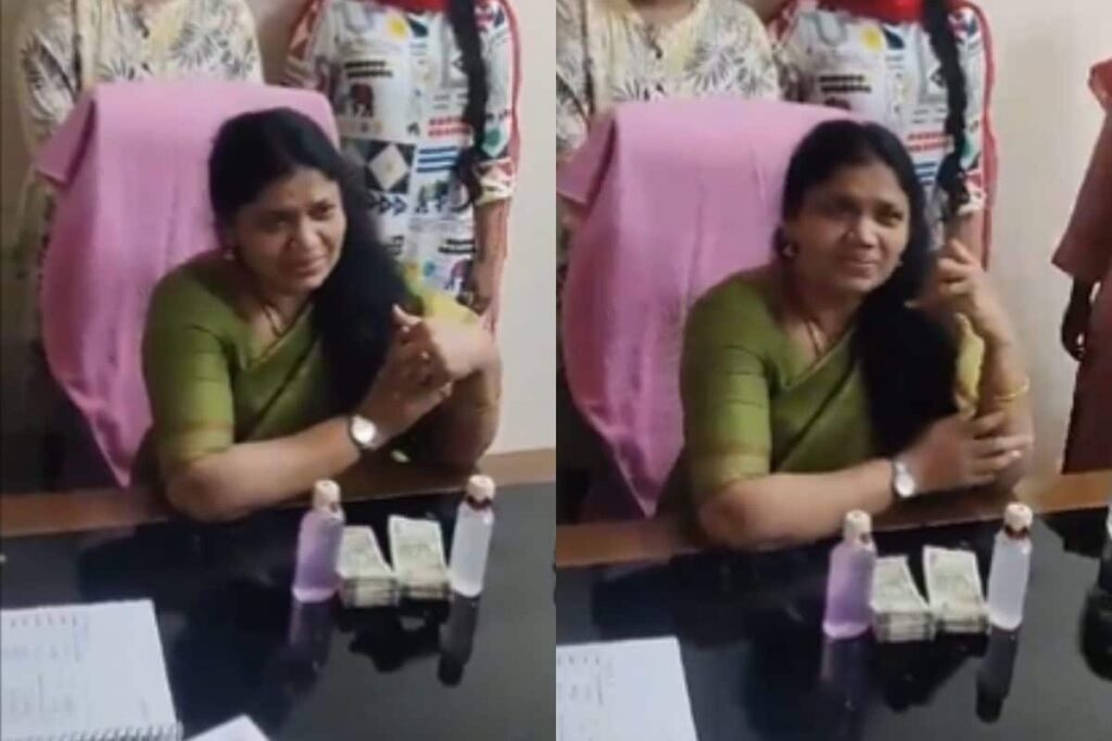 On Cam: Telangana Official Weeps After Being Caught Taking Rs 84,000 Bribe
