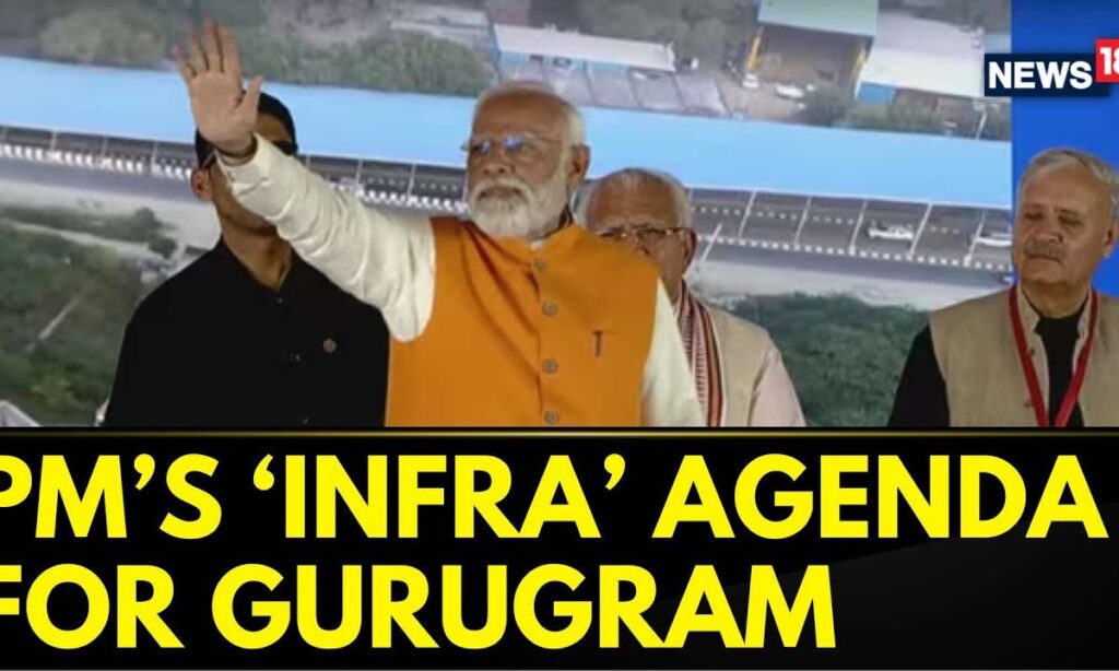 PM Modi In Gurugram News Today | PM Modi Brings Mega Vikas Push Via Dwarka Expressway | News18