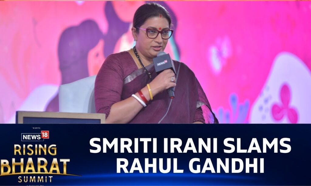 News18 Rising Bharat 2024 | Union Minister Smriti Irani Slams Rahul Gandhi | BJP News | News18