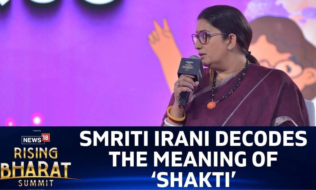 For Union Minister Smriti Irani, ‘Shakti’ Means ‘Durga And Desh’ | News18 Rising Bharat Summit