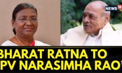 Bharat Ratna | President Droupadi Murmu Presents Bharat Ratna Award To Former PM PV Naras | News18