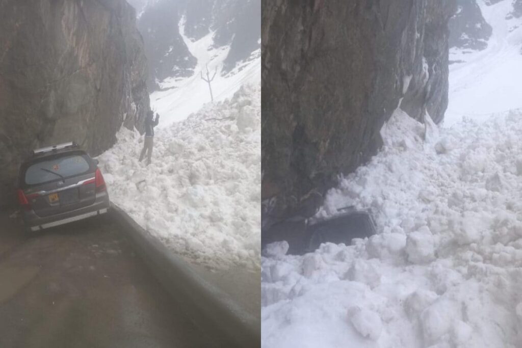 Massive Avalanche Hits Jammu & Kashmir’s Sonmarg, No Casualties Reported | Visuals