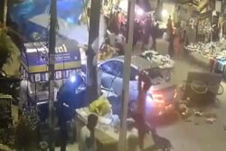 'Drunk' Driver Rams Car Into Stall In Mayur Vihar Market; 1 Dead, 6 Injured | On Cam