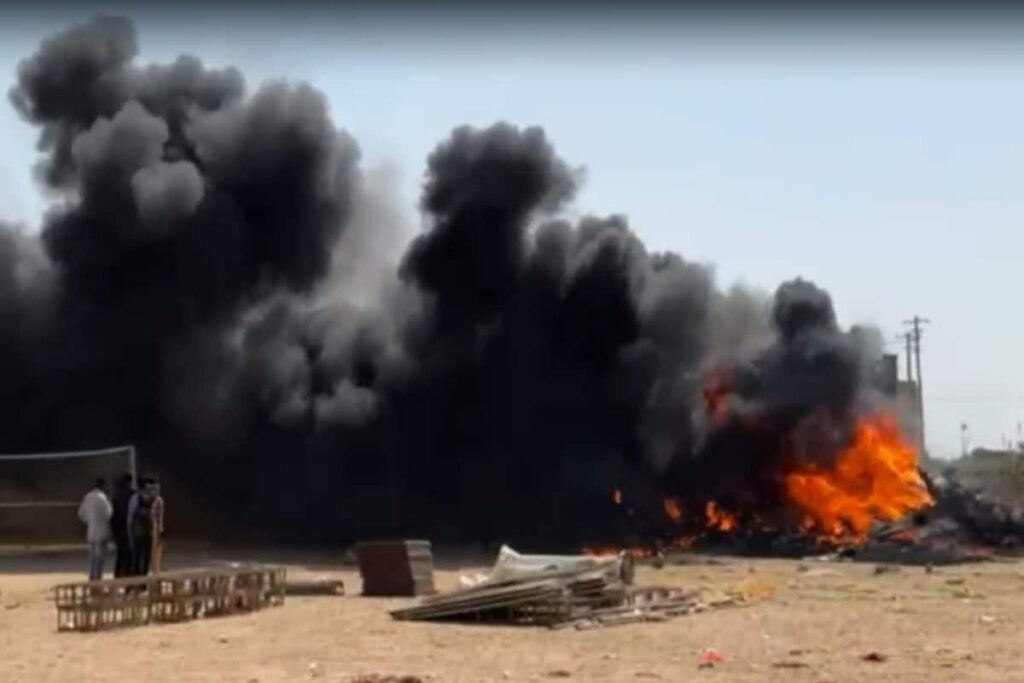 Indian Air Force's Light Combat Tejas Aircraft Crashes In Jaisalmer; Pilot Ejects Safely