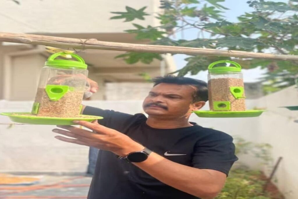 This Telangana Man Turned His House Into Special Habitat For Sparrows