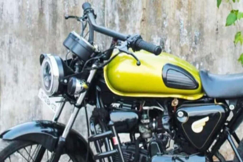 Meet Telangana’s Sandeep, Who Has Turned His Old Bike Into Royal Enfield