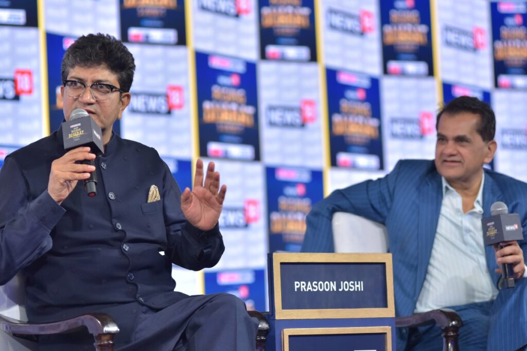 ‘Goonj Raha Hai Bharat’ Should be Our Tagline, Says Prasoon Joshi at CNN-News18 Rising Bharat Summit