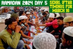 Ramadan 2024 Timetable: Ramzan Day 5 City-wise Sehri, Iftar Timings in India, and Wishes to Share