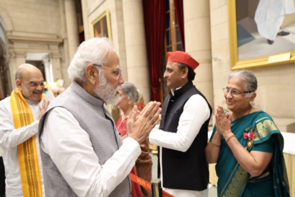 Sudha Murty Takes Oath as Rajya Sabha MP