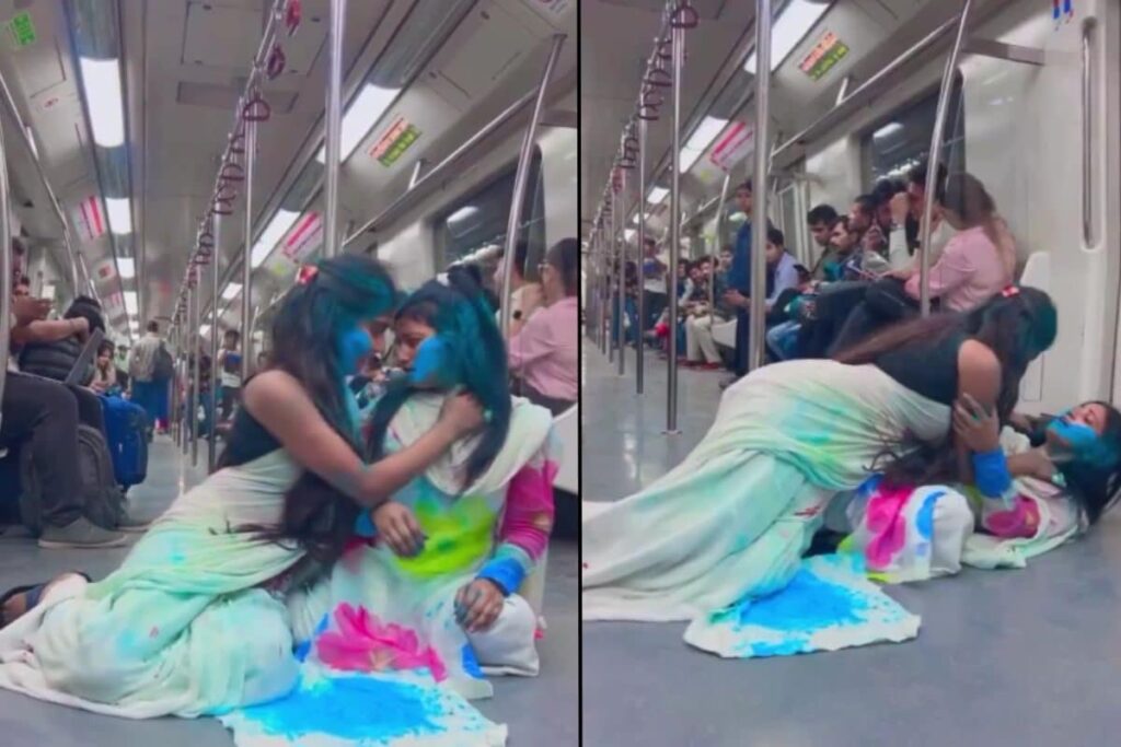 DMRC Takes Note of Holi Girls' Video Inside Coach