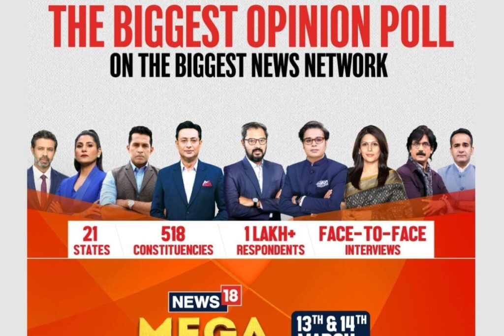 News18’s Mega Opinion Poll Results to be out at 6pm Today: The Buzz in 518 LS Constituencies Across 21 States