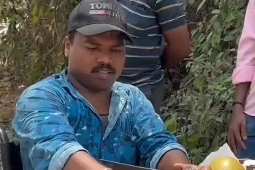 Man On Wheelchair Sells Fresh Water By The Roadside, Makes Rs 600 Daily