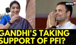 Rahul Gandhi Taking Support Of PFI In Wayanad Elections | BJP Leader Smriti Irani | Lok Sabha Polls
