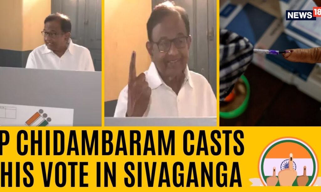 Lok Sabha Polls Phase 1 Voting: Congress's P Chidambaram Casts His Vote In Sivaganga | N18V