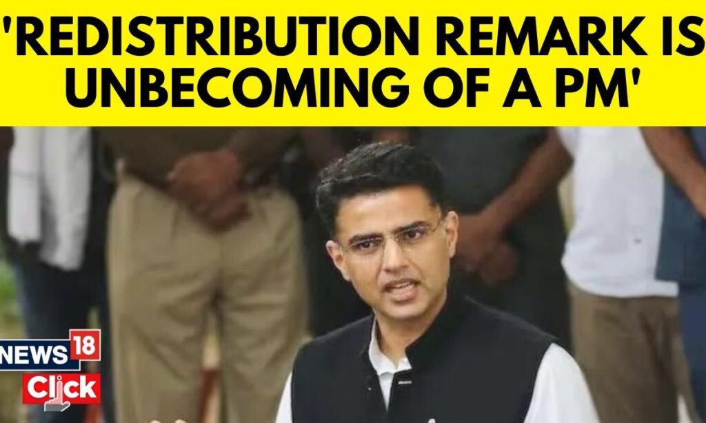 Congress leader Sachin Pilot Slams BJP After PM Modi's 'Re-distribution' Remarks | N18V | News18