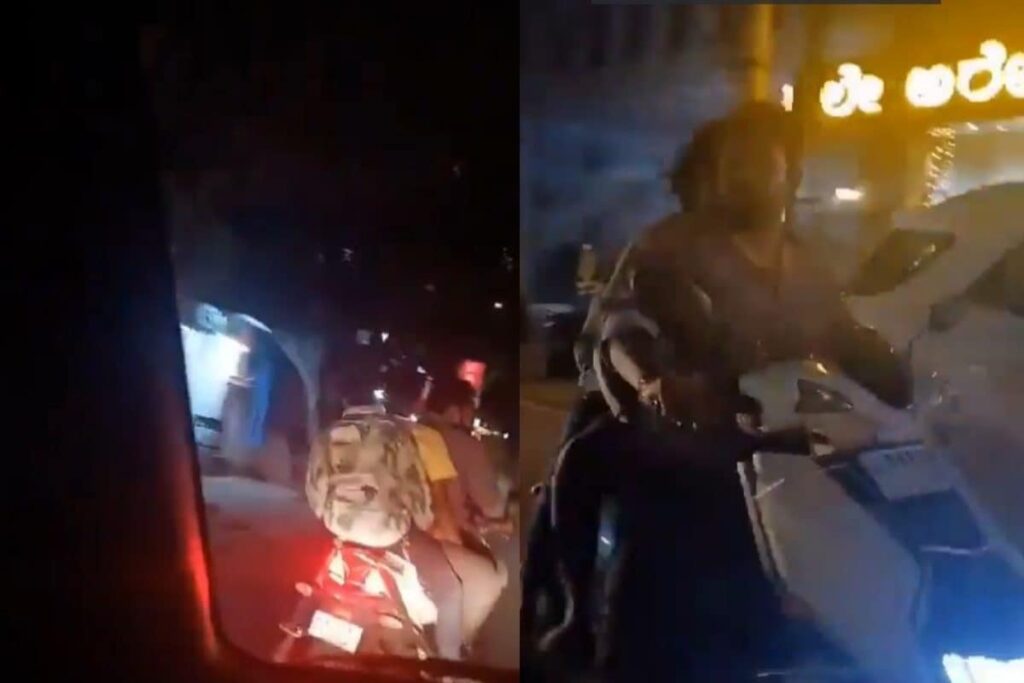 'He Is Abusing Us': Woman Films 3 Men Chasing Her Car, Banging On Windows In Bengaluru Road Rage