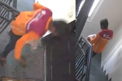 Delivery Man Caught Stealing Shoes Kept Outside Gurugram Flat, Swiggy Reacts | Watch