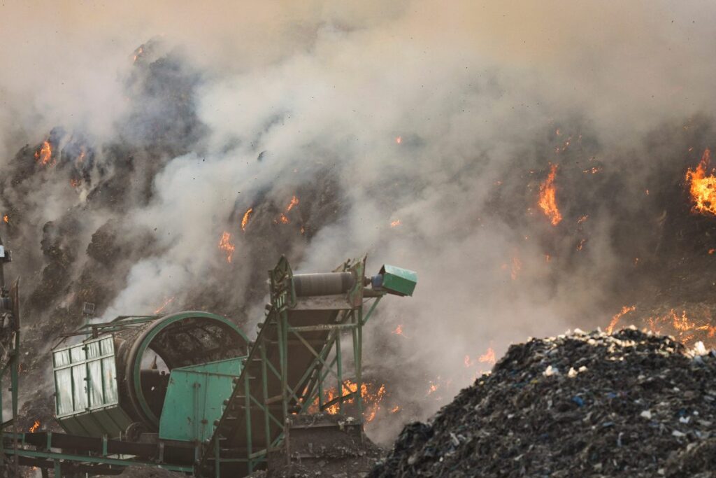 'Everyone Is Suffering': Ghazipur Smoke Chokes East Delhi, Residents Grapple With Itchy Eyes, Sore Throat, Coughing