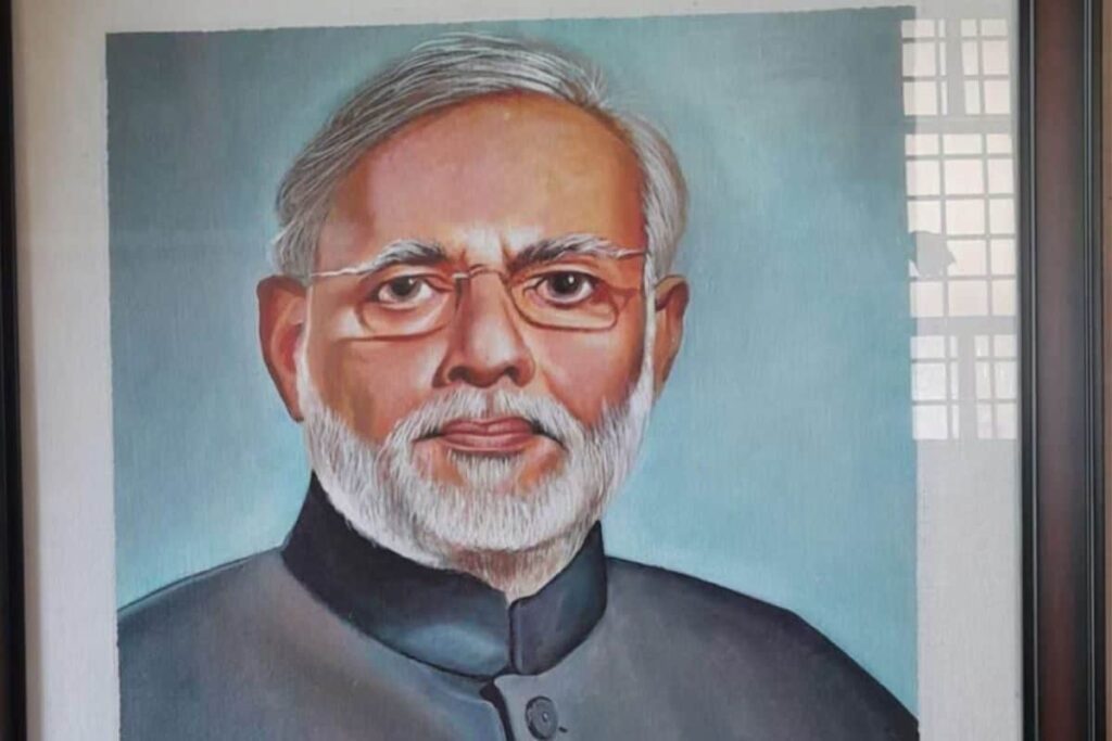 This Mangaluru Artist's Oil Painting Catches PM Narendra Modi's Attention