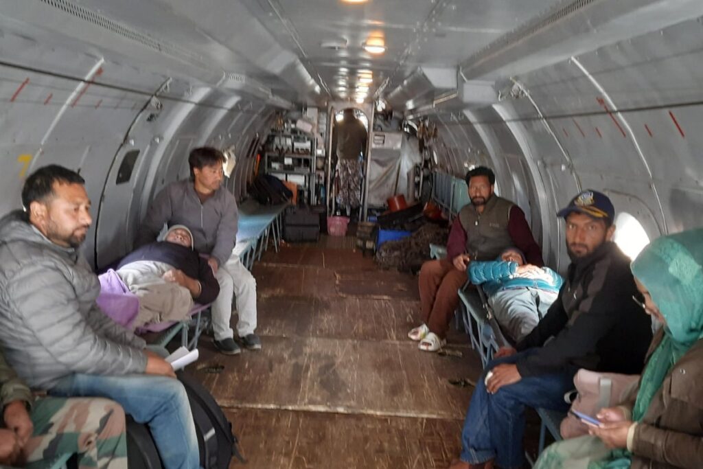 IAF Airlifts to Srinagar Two Patients from Kargil Needing Urgent Medical Aid