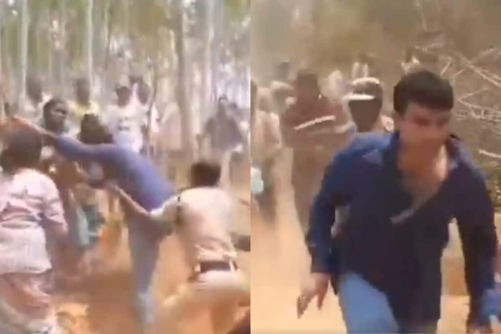 On Cam: Mob Attacks Police Team In Telangana's Khammam Reserve Forest Area; 21 Detained
