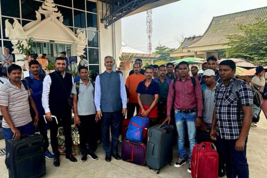 'Modi ki Guarantee': 17 Indian Workers Rescued From Unsafe Conditions In Laos Returning Home