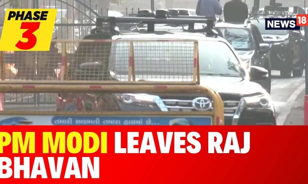 Lok Sabha Elections 2024: PM Modi Leaves Raj Bhavan To Cast His Vote | English News | News18
