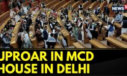 Uproar In MCD House in Delhi, BJP Councillors Raise Slogans Against Arvind Kejriwal | English News