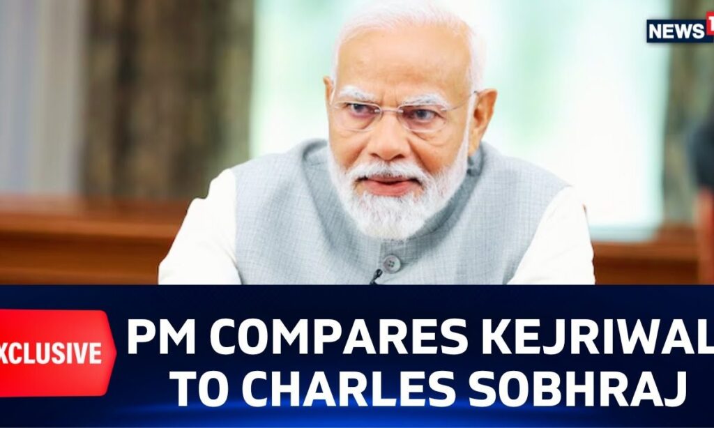 PM Modi Compares Kejriwal To Notorious Criminal Charles Shobraj |  #PMModiToNews18| N18V
