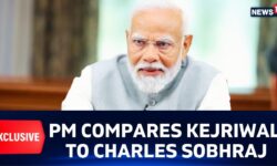 PM Modi Compares Kejriwal To Notorious Criminal Charles Shobraj |  #PMModiToNews18| N18V