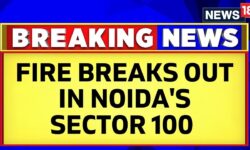 Noida Fire News | Fire Breaks Out In Noida's Lotus Boulevard Society In Sector 100, In UP | News18