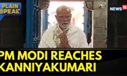 Prime Minister Modi Arrives In Kanniyakumari, Visits Bhagavathy Amman Temple | India | News18
