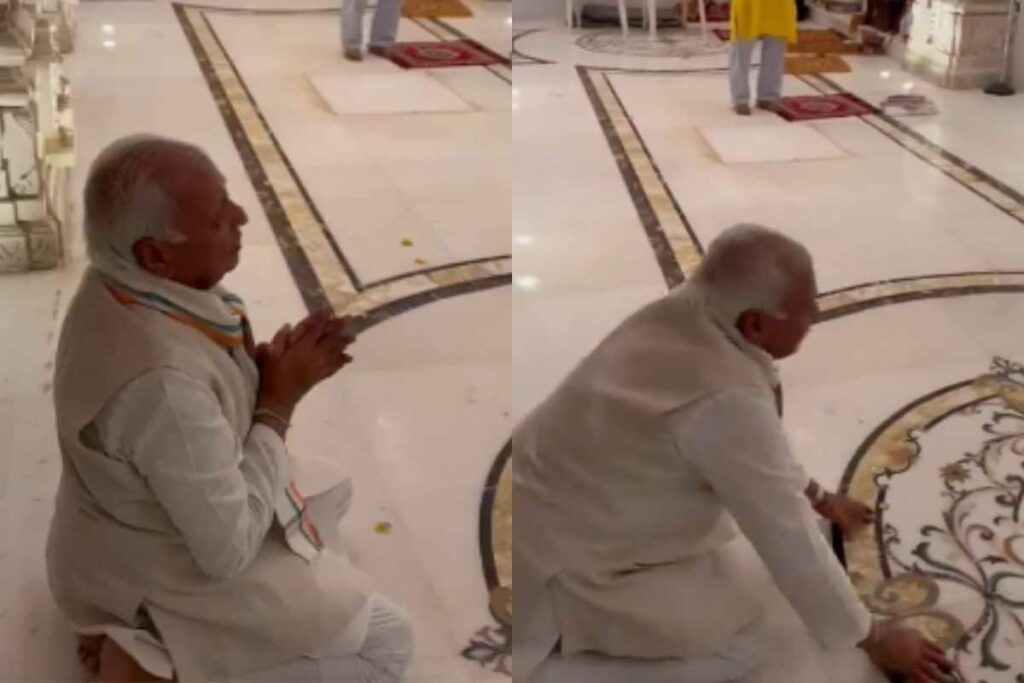 Kerala Guv Arif Mohammad Khan Bows Before Ram Lalla During Ayodhya Temple Visit  | Watch