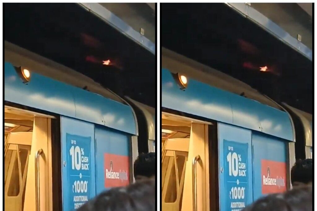 Fire Breaks Out At Rajiv Chowk Metro Station In Delhi