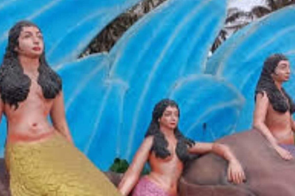 On Visakhapatnam's Ramakrishna Beach, Statues Of Seven Mermaids Major Tourist Attraction