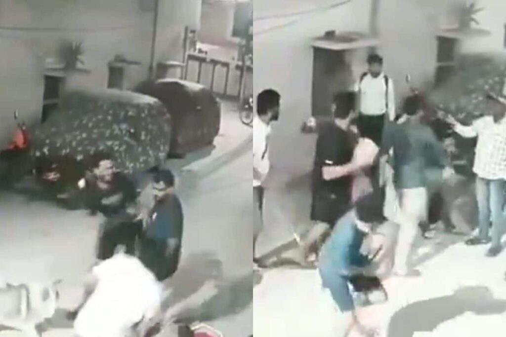 Caught On Cam: Out On Walk, Hyderabad Family, Pet Dog Thrashed With Sticks By Neighbours