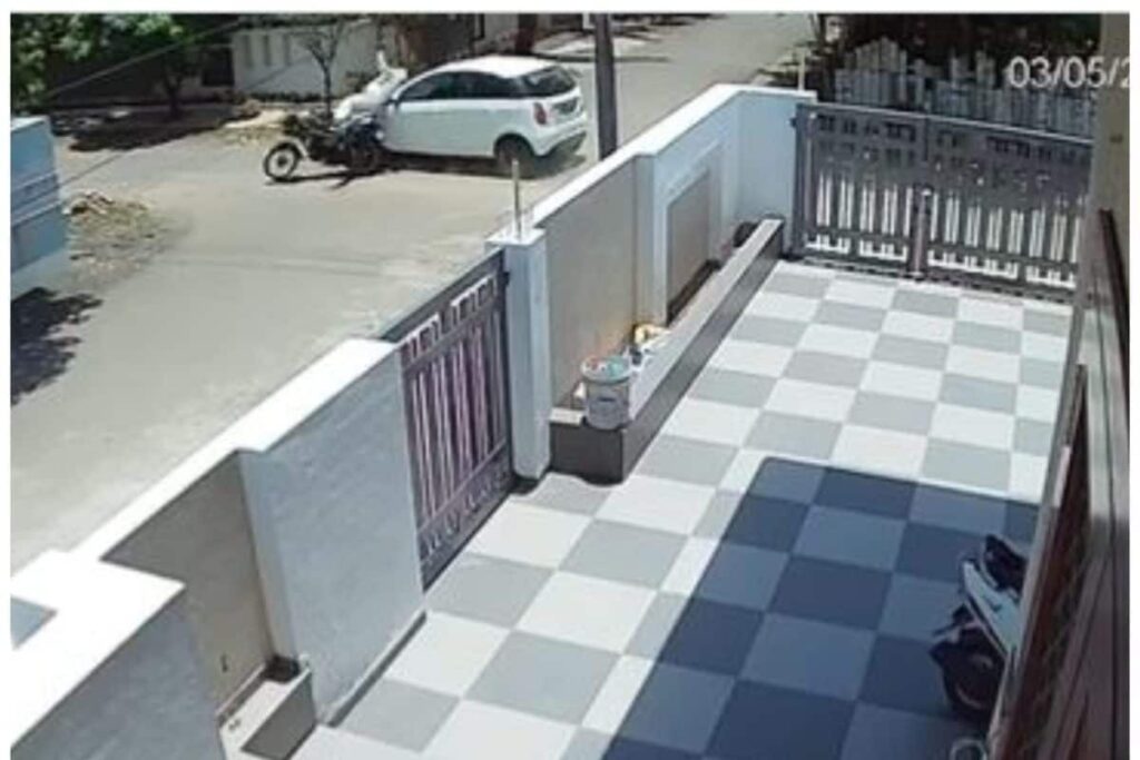 On Cam | 64-year-old Man Dies After Speeding Car Rams Into Bike In Maharashtra's Amravati