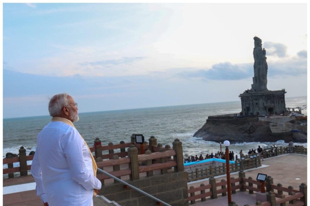 In Pics | PM Modi At Kanyakumari's  Vivekananda Rock Memorial For 45-hour-long Meditation
