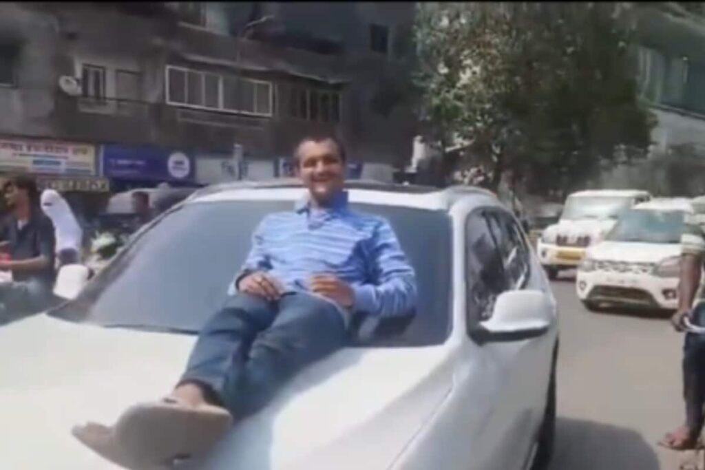 Teen Drives Dad's BMW On Streets Of Mumbai With 21-year-old Friend On Bonnet | Watch