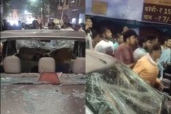 Video: Mob Violence Erupts After Speeding Car Injures Three in Nagpur; Police Detain Three Youths