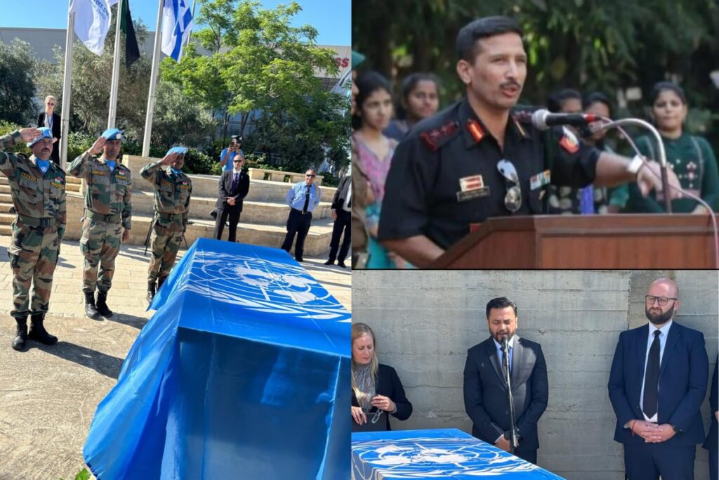 Indian Mission Pays Last Respects To Colonel Kale Killed In Gaza, Mortal Remains Returning Home