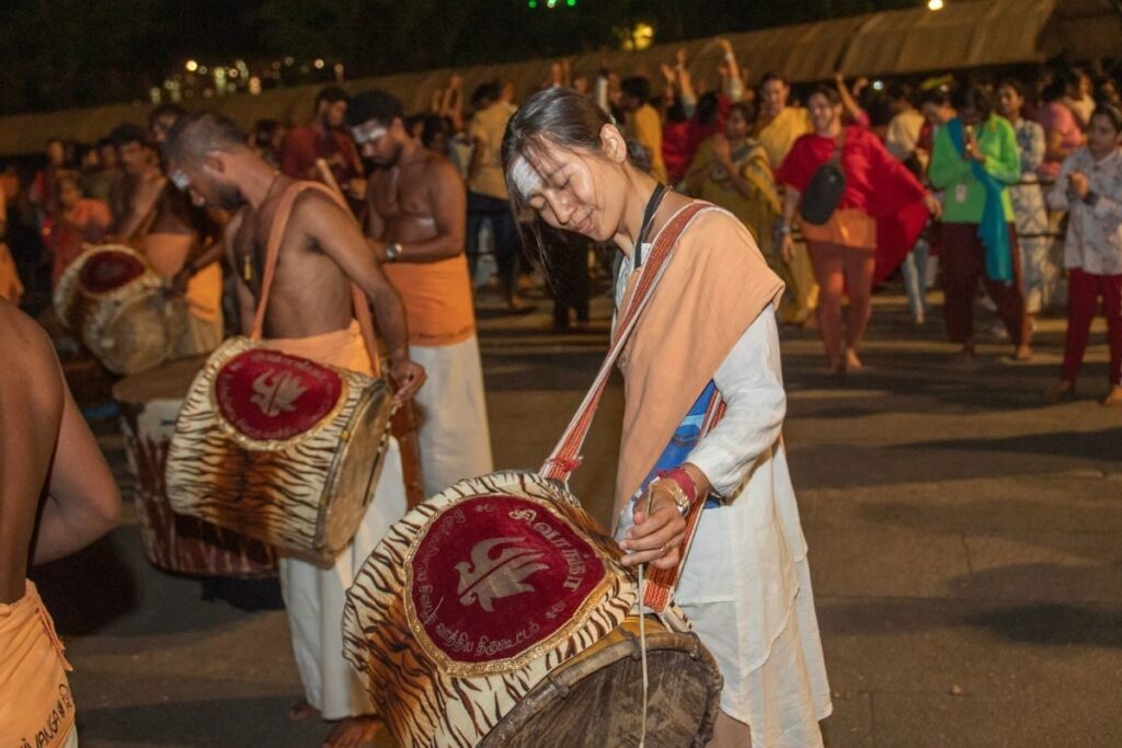 Marching To Her Own Beat: Meet First Foreign Woman Drummer Offering Kailaya Vathiyam At Tamil Nadu Temple