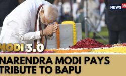 PM Modi News | PM-Designate Narendra Modi Reaches Rajghat Ahead Of His Oath-Taking Ceremony