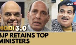 Rajnath Singh, Amit Shah, Nitin Gadkari, JP Nadda And Shivraj Chouhan Take Oath As cabinet Ministers