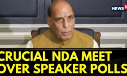 NDA Meet At Rajnath Singh's Residence On Speaker And Dy Speaker's Post | Lok Sabha Speaker Elections