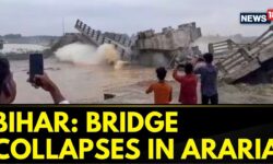 A newly-constructed bridge collapsed in Bihar’s Araria before the inauguration