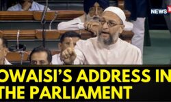 Lok Sabha Day-3 | AIMIM Chief Asaduddin Owaisi Congratulates Om Birla In The Parliament | News18