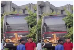 Bus Crashes Into Wall Of Noida Apartment; One Dead, Another Critical | Video