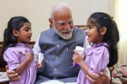 PM Modi Receives Two 'Special Visitors' At His Office In Parliament | Watch