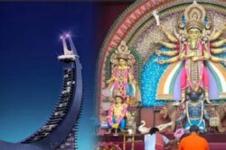 Qatar's 'Moon Tower' Inspires Majestic Durga Puja Pandal In West Bengal's Jirat